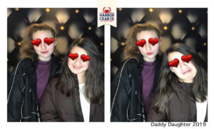 A photo of two girls posing for the Daddy Daughter 2019 event.