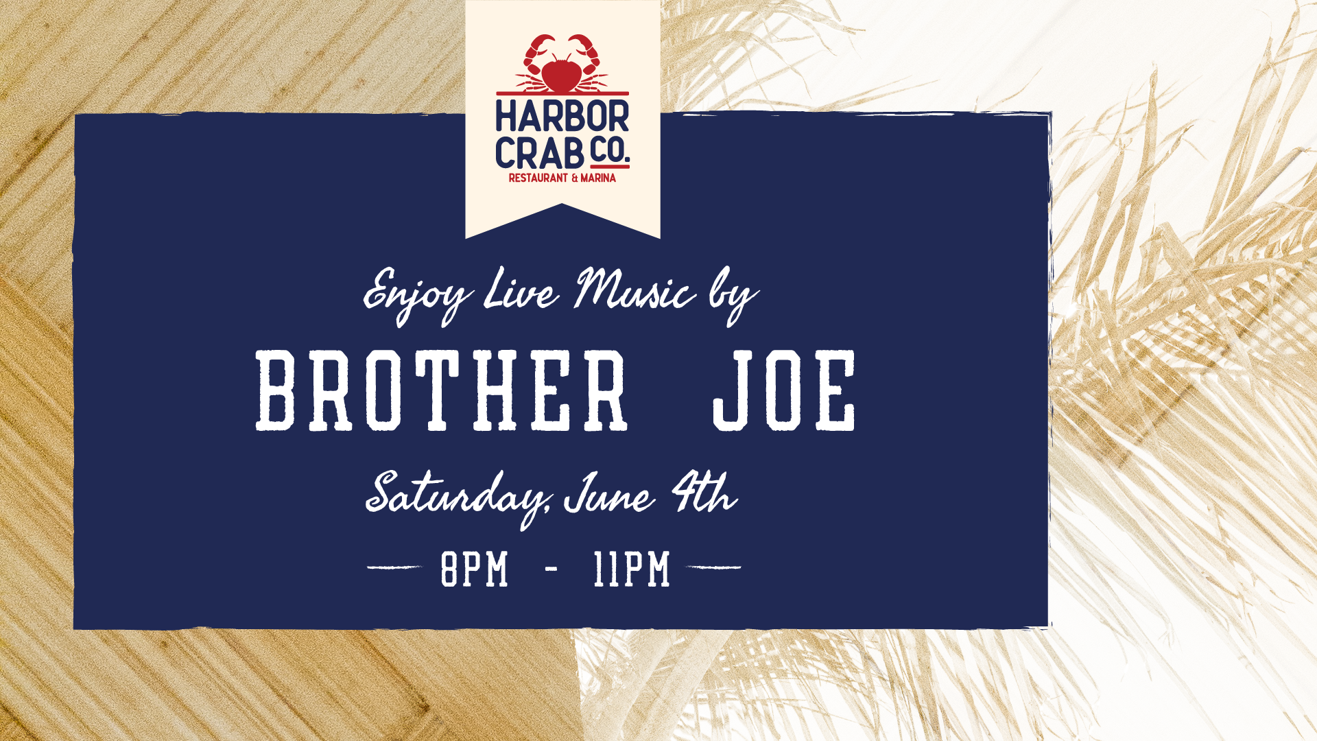 Flyer for Brother Joe on Sat June 4th at 8pm