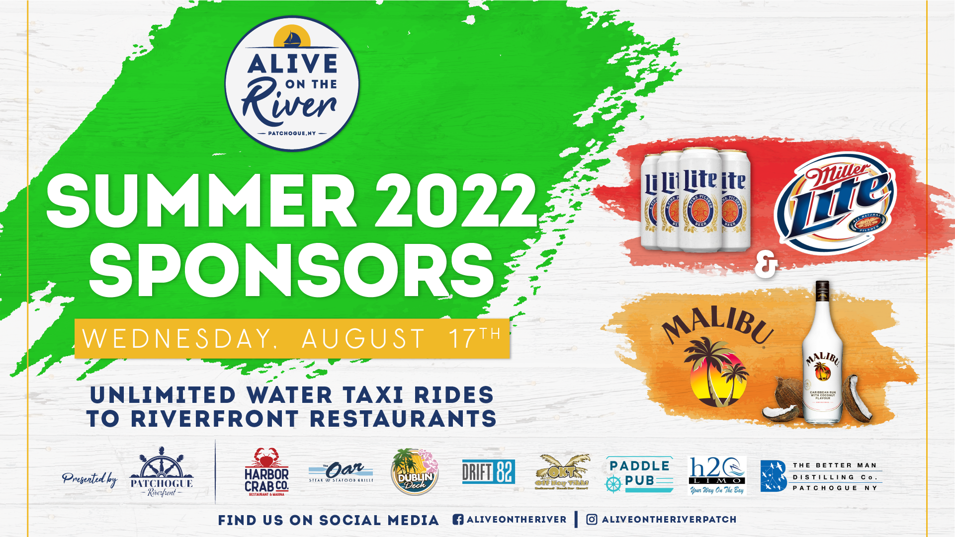 Flyer for 08.17 Alive on the River