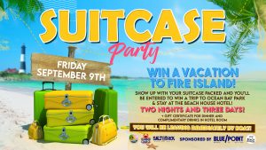 Harbor Crab's Suitcase Party Flyer for Friday, September 9th