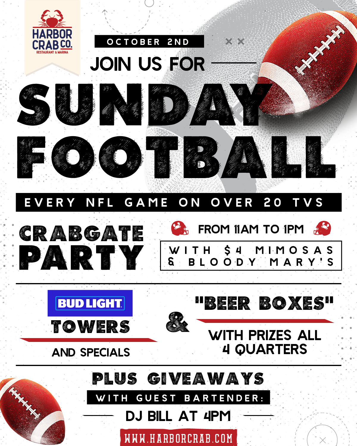 Sunday Football - October 2nd Flyer