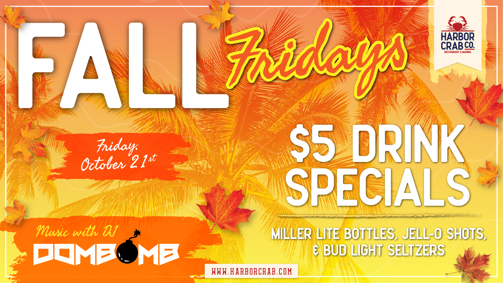 Fall Friday flyer for October 21st