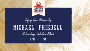 Flyer for Michael Friedell on Saturday, Oct. 22nd at 8pm