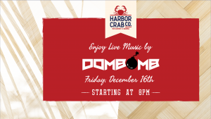 Flyer for DJ Dombomb on Friday, Dec. 16th