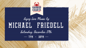 Flyer for Michael Friedell on Saturday, Dec. 17th