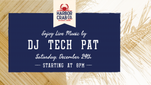 Flyer for DJ Tech Pat on Saturday, Dec. 24th