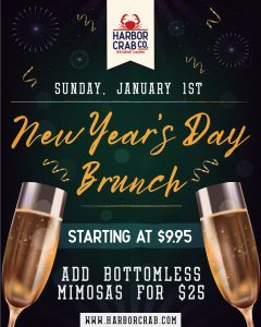 New Year's Day Brunch on Sunday, January 1st