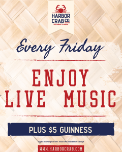 Every Friday, Enjoy Live Music! Plus $5 Guinness