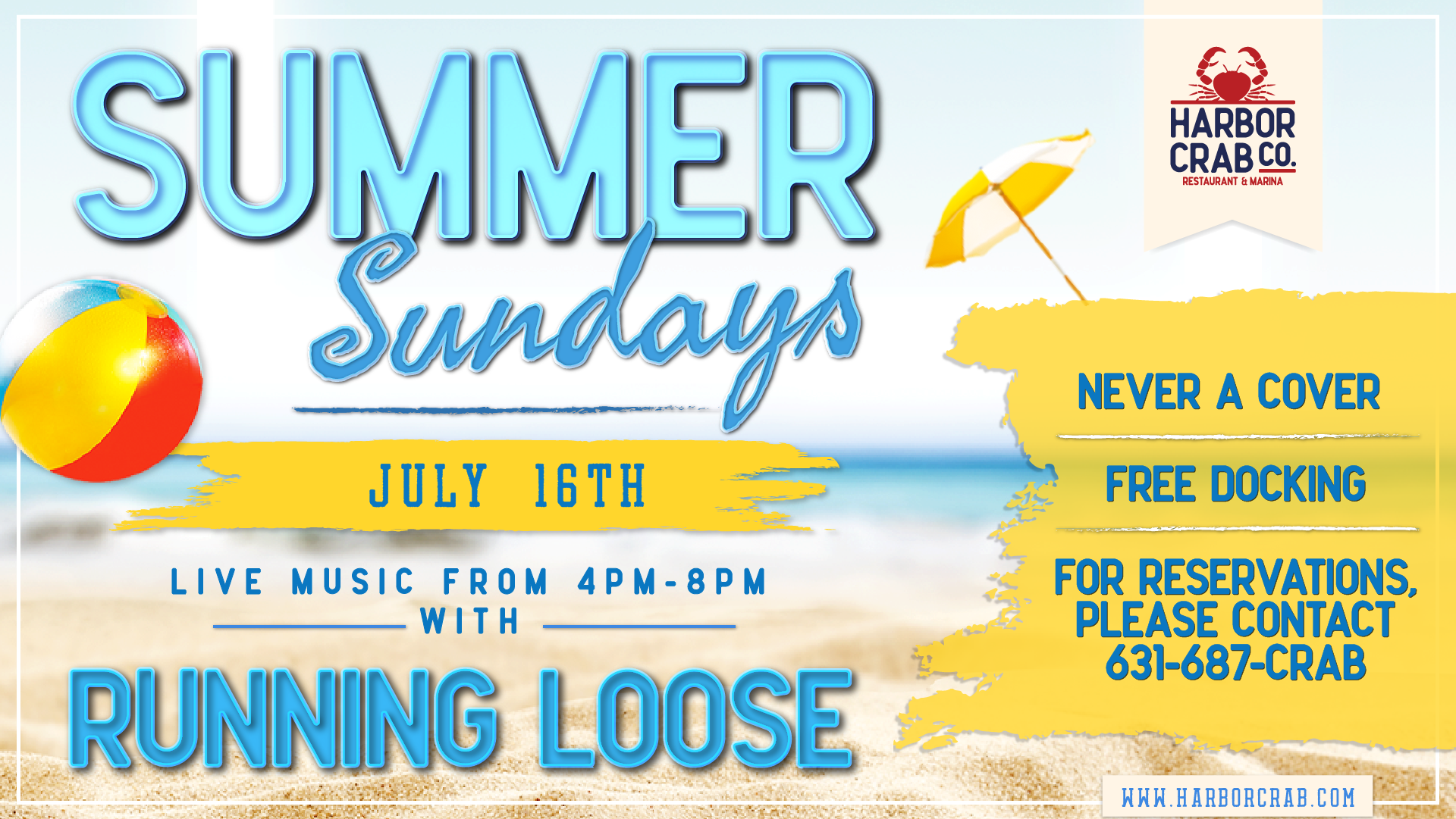 Summer Sunday with Running Loose on July 16th at 4pm