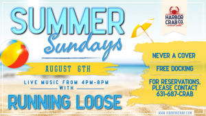 Summer Sunday with Running Loose on August 6th at 4:00pm