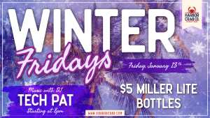 Winter Friday Flyer for Friday, January 13th at 8:00pm
