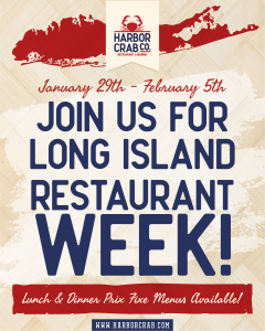 Join Us for Long Island Restaurant Week - January 29th - February 5th