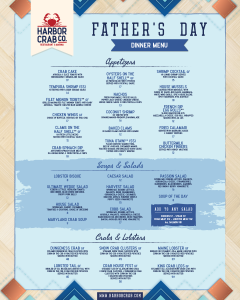Father's Day Dinner Menu - Page 1