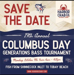 19th Annual Columbus Day Generations Bass Tournament on Oct. 9th, 2023