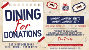 Dining for Donations at Harbor Crab - January 2024