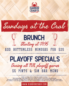 Sunday Special at Harbor Crab