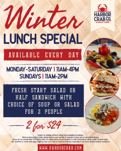 Winter Lunch Special at Harbor Crab